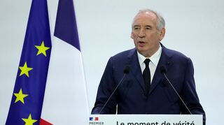 Anfang der Woche wird der Sturz von Premier Bayrou und seiner Regierung erwartet. (Archivbild)