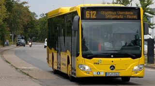 Der Stadtbus fährt derzeit feste Runden auf den Linien in Viernheim.