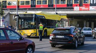 Während des Stromausfalls  fielen auch Ampeln aus.