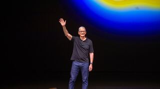 Apple-Chef Tim Cook begrüßte die Anwesenden im Hauptquartier in Cupertino. (Archivbild)