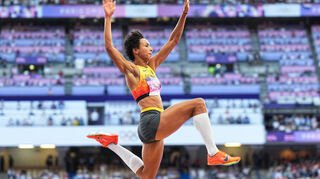 Malaika Mihambo bei den Olympischen Spielen in Paris.