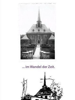Der Flyer enthält alle Termine: Ein Jahr lang wird das 100-jährige Bestehen der Gustav-Adolf-Kirche in Bürstadt gefeiert.