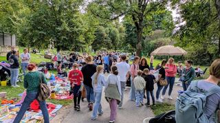 Auf dem Kinderflohmarkt waren die potenziellen Macher und Fans der Altstadtfeste von morgen aktiv.