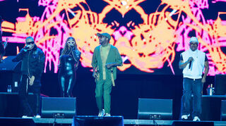 Eindruck vom Auftritt der Black Eyed Peas als Headliner auf der Euphoria Stage.