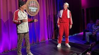 Erkan (links) und Stefan im Papperlapapp Comedy Club.