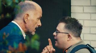 Haben nicht immer die gleichen Ansichten: Nicolas Randel (r.) mit Christoph Maria Herbst in dem Film "Ganzer halber Bruder".