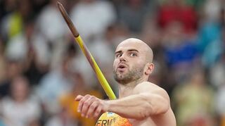 Mehr als fünf Meter hinter der Jahresbestweite: Julian Weber.