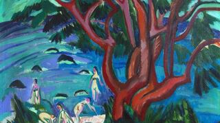 Ebenfalls in der Ausstellung zu sehen: Ernst Ludwig Kirchners „Roter Baum am Strand“ von 1913 aus der Mannheimer Sammlung Fuchs-Werle.