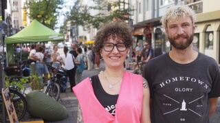 Der Organisatoren Ines Joneleit und Jan Nehmiz.