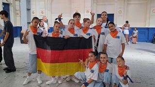Die Gruppe Mixery der Chantal Miller Academy auf dem Waldhof hatte bei der Hip-Hop-WM in Blackpool mit Verletzungssorgen zu kämpfen. Am Ende reichte es zu Platz neun.