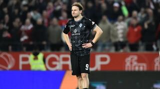 Felix Lohkemper beim Spiel gegen Rot-Weiss Essen am 09.03.2025.