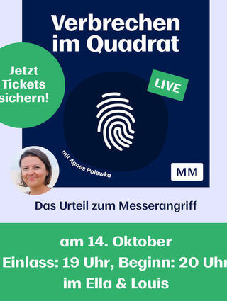 Das Live-Event zum Podcast "Verbrechen im Quadrat" findet am Dienstag, 14. Oktober, im Ella & Louis in Mannheim statt.