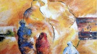 Auch dieses Werk ist Teil der Ausstellung mit Werken von Gizella Marosan-Lindig.