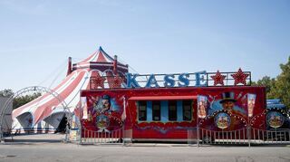 Das Zirkuszelt des Circus Paul Busch in Bautzen
