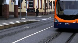 Die Markierung in der Hauptstraße ist das größte Manko für die Radfahrer.