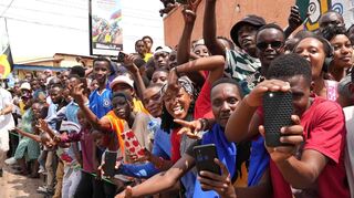 Fans während der WM in Ruanda.