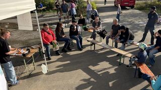 Diskussionsrunde beim SAM-Skatefest