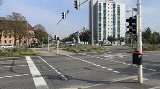 An dieser Kreuzung ereignete sich der Unfall.
