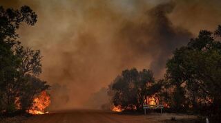 Buschbrände in Australien nördlich von Perth