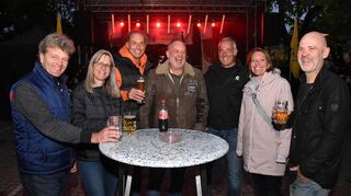 Storchekerwe in Leutershausen. Das Volksfest war von schönem Wetter verwöhnt, sodass es sich bis in die Nacht gut feiern ließ.