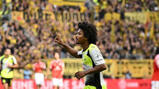 Karim Adeyemi hatte zuletzt viel Grund zur Freude.