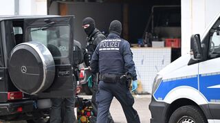 Auch in Weil der Stadt bei Stuttgart waren die Beamten im Einsatz.