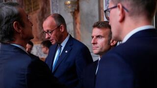 Sieht die Aufrüstung nicht als einziges wichtiges Gesprächsthema: Bundeskanzler Friedrich Merz.