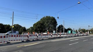 Der Grund für den Ersatzverkehr: Im Bereich des Aubuckels werden die Gleise erneuert.