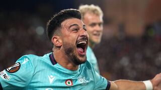 Bolognas Riccardo Orsolini jubelt nach dem Führungstreffer.