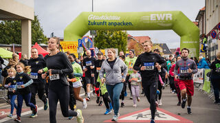 Der Stadtlauf in Bürstadt ist der sportliche Höhepunkt der Kerwefeierlichkeiten.