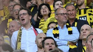Als Besucher eines BVB-Spiels im Mai 2023: Bundeskanzler Friedrich Merz. (Archiv)