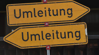 Am Samstag führen Bauarbeiten in einem Kreuzungsbereich am Luzenberg in Mannheim zu Umleitungen.
