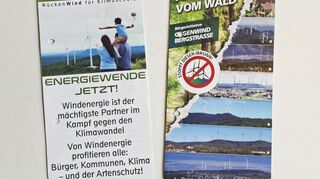 Befürworter und Gegner der Windkarft in Schriesheim sind für den Wahlkampf zum Bürgerbegehren gerüstet.