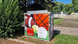 Die Sportbox auf dem 48er Platz.