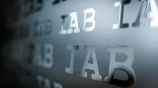 Das Buchstaben-Logo vom Institut für Arbeitsmarkt- und Berufsforschung der Bundesagentur für Arbeit, IAB