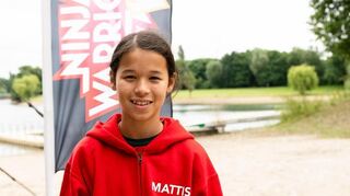 Mattis Trinh nimmt an der Show „Ninja Warrior Germany Kids Academy“ teil.