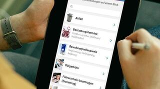 Auch über die Viernheim-App können Bürger die Online-Dienste abrufen.