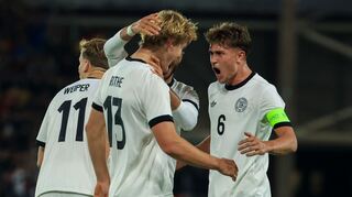 Nach der Pause hatte die deutsche Mannschaft kurz Grund zum Jubeln.