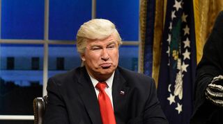 Politische Comedy war immer Teil von «Saturday Night Live». Niemand war häufiger zu Gast als Alec Baldwin – hier als Donald Trump.