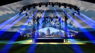 Der Wasserturm hat beim Oktoberfest in der Quadratestadt eine tragende Rolle.