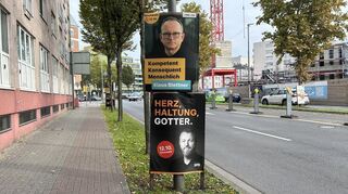 In der Stichwahl zum Oberbürgermeisteramt stimmt Ludwigshafen am Sonntag zwischen Klaus Blettner (CDU/FWG) und Jens Peter Gotter (SPD) ab.