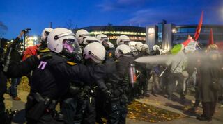 Die Proteste blieben nicht friedlich.