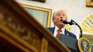 US-Präsident Trump drohte jüngst mit neuen Zöllen gegen China-Importe. (Archivbild)