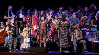 Überbordender Spaß am miteinander Musizieren: Abschlusskonzert bei „Ethno Germany“.