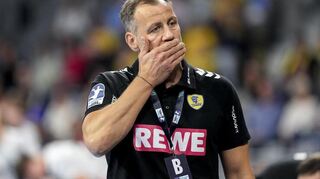 Maik Machulla nach dem jüngsten Remis gegen Göppingen. Die Enttäuschung beim Löwen-Coach war laut eigener Aussage „riesengroß“
