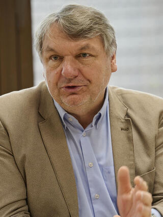 Bürgermeister Volker Scheib strebt eine zweite Amtszeit an.