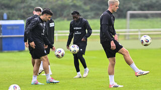 Vorbereitung auf das nächste Ligaspiel gegen Erzgebirge Aue: Der SV Waldhof Mannheim beim Training.