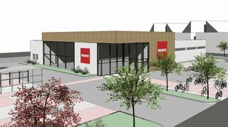 So sieht der Entwurf für den neuen Penny-Markt in der Ilvesheimer Kanzelbachstraße aus. Ein Flachdach ist im Bebauungsplan eigentlich nicht vorgesehen.