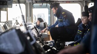 Das Schießgebiet liegt fernab der zivilen Schifffahrtsrouten.