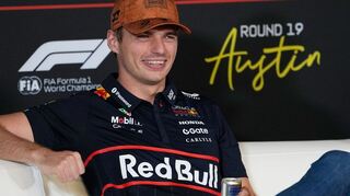 Gute Laune beim viermaligen Weltmeister Max Verstappen.